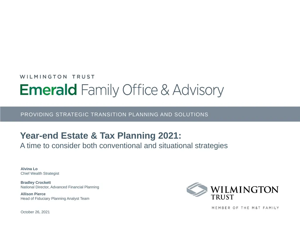 PROVIDING STRATEGIC TRANSITION PLANNING AND