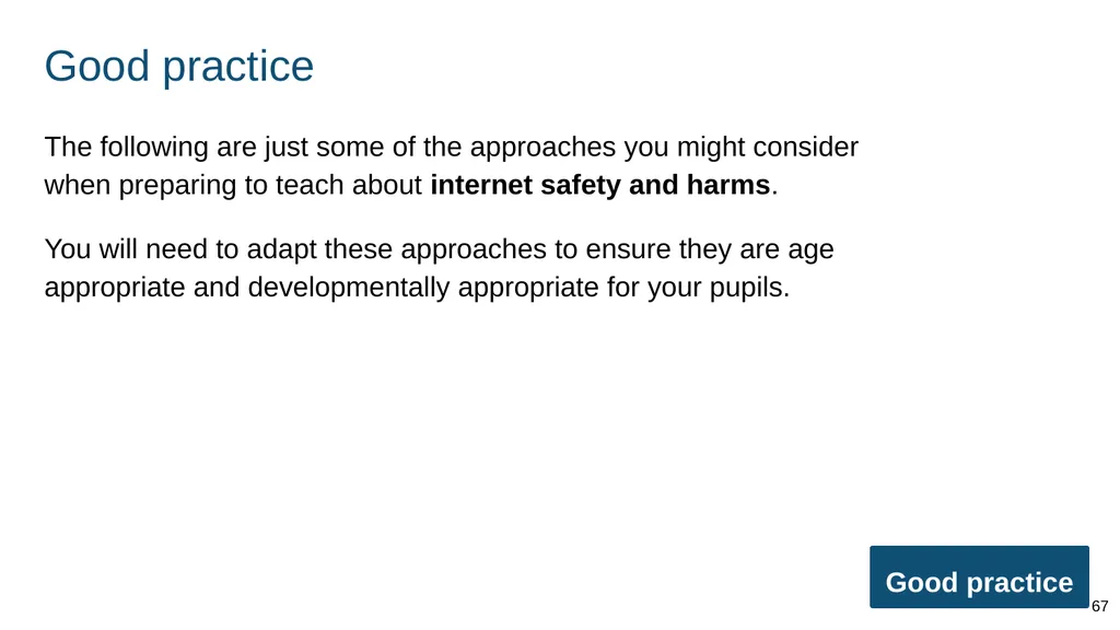 Teaching internet safety and harms ADAPT THIS FOR - slide 67 of 88