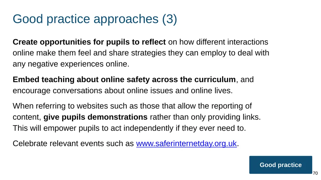 Teaching internet safety and harms ADAPT THIS FOR - slide 70 of 88