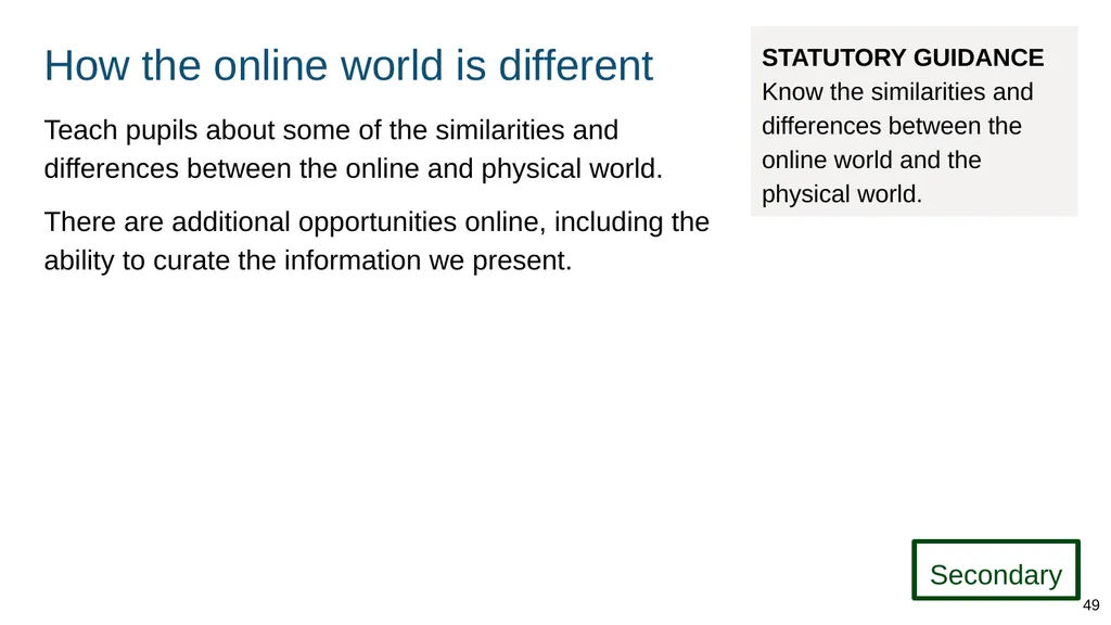 Teaching internet safety and harms ADAPT THIS FOR - slide 49 of 88