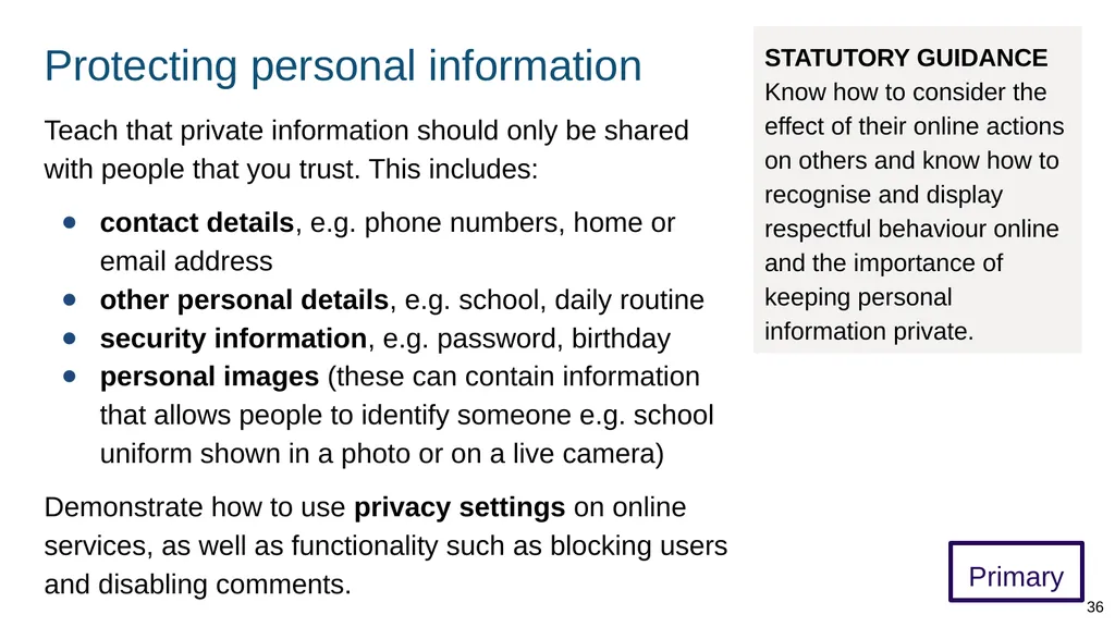 Teaching internet safety and harms ADAPT THIS FOR - slide 36 of 88