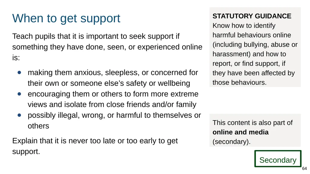 Teaching internet safety and harms ADAPT THIS FOR - slide 64 of 88