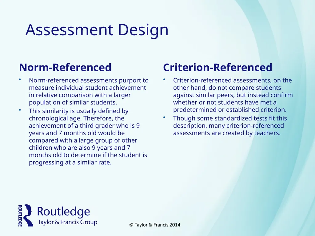Assessment Table of Contents How Is Assessment - slide 6 of 37