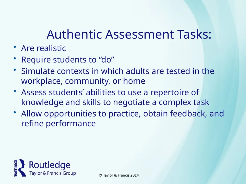 Assessment Table of Contents How Is Assessment - slide 30 of 37