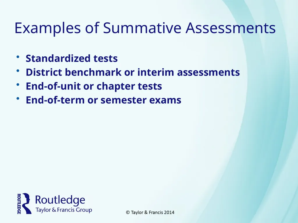 Assessment Table of Contents How Is Assessment - slide 14 of 37