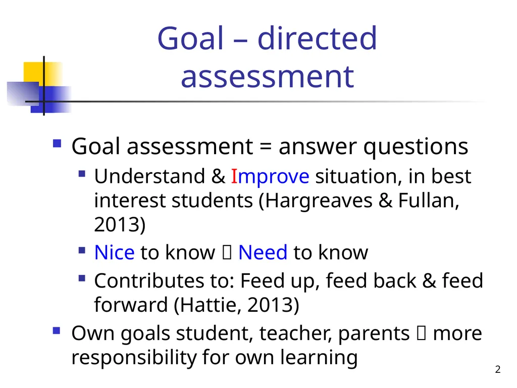 Pedagogy & Assessment of (with) Learners, Eva - slide 2 of 11