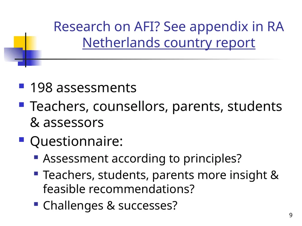 Pedagogy & Assessment of (with) Learners, Eva - slide 9 of 11