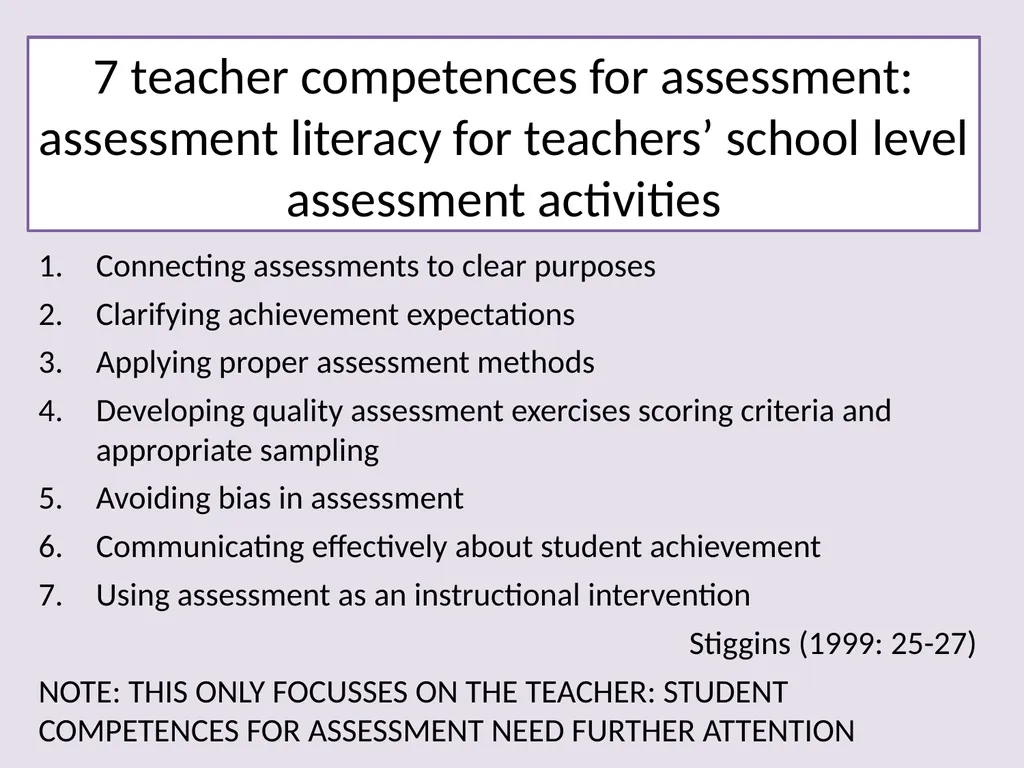 Building Assessment Literacy with Teachers and - slide 12 of 21