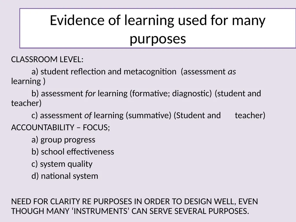 Building Assessment Literacy with Teachers and - slide 4 of 21