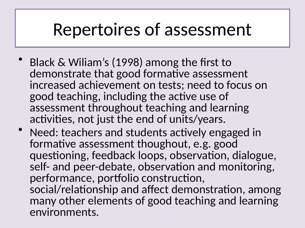 Building Assessment Literacy with Teachers and - slide 11 of 21