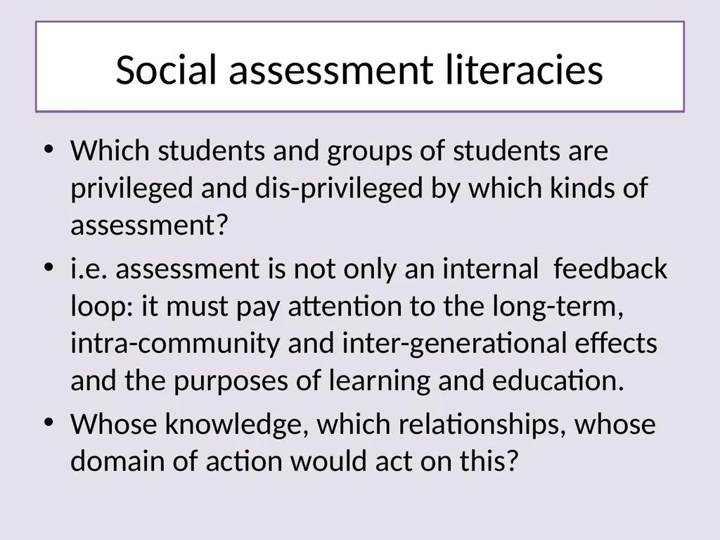 Building Assessment Literacy with Teachers and - slide 10 of 21