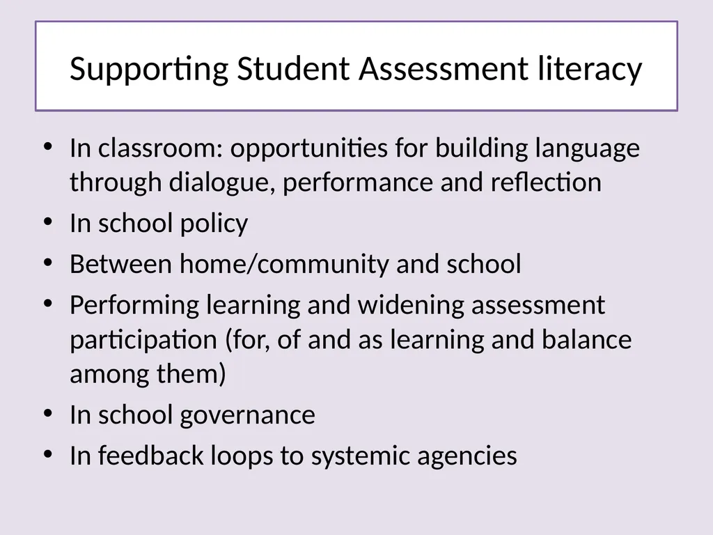 Building Assessment Literacy with Teachers and - slide 17 of 21
