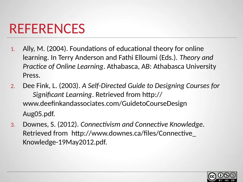 Instructional design models & theories Of Learning - slide 33 of 35