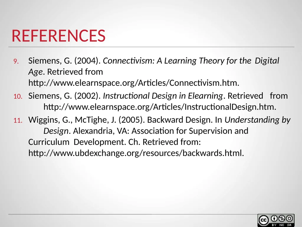 Instructional design models & theories Of Learning - slide 35 of 35