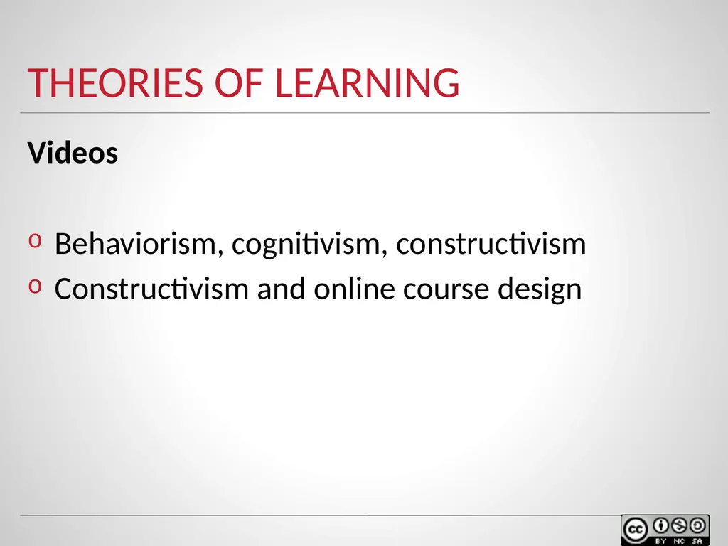 Instructional design models & theories Of Learning - slide 27 of 35