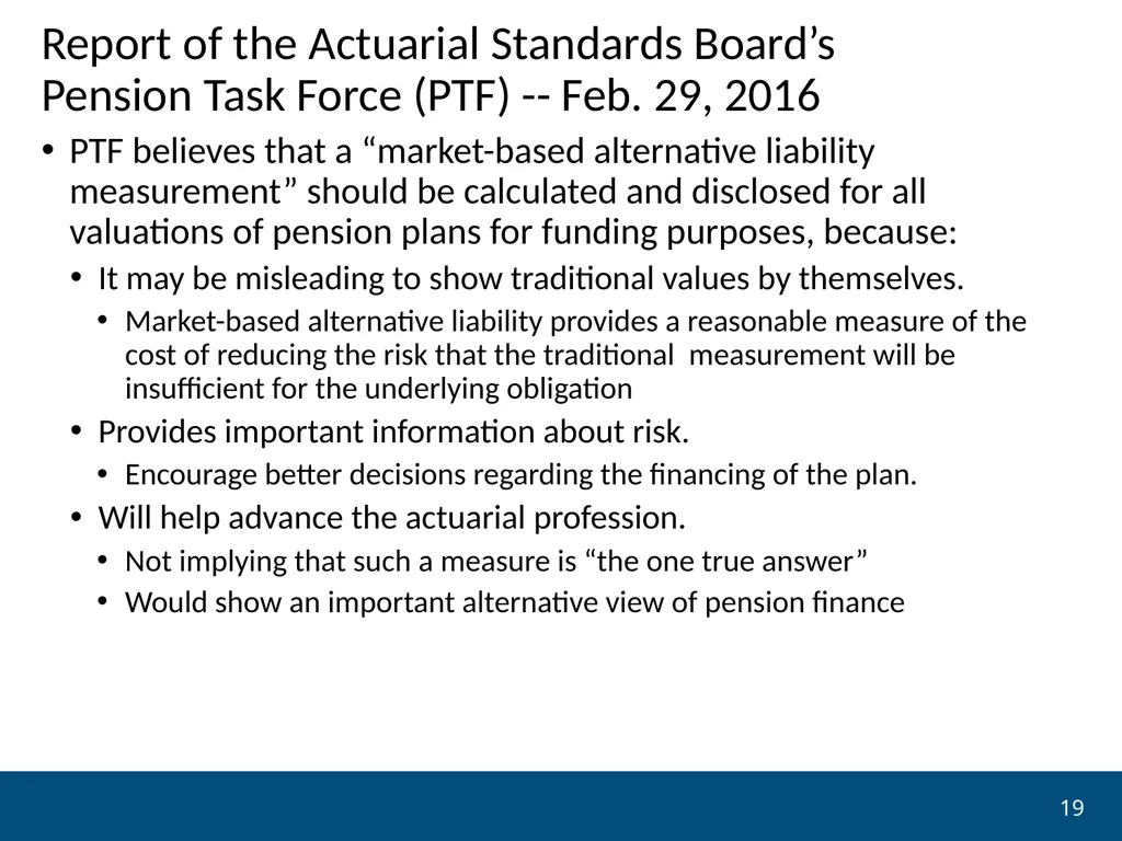 NCPERS presents Financial Economics and the - slide 19 of 30
