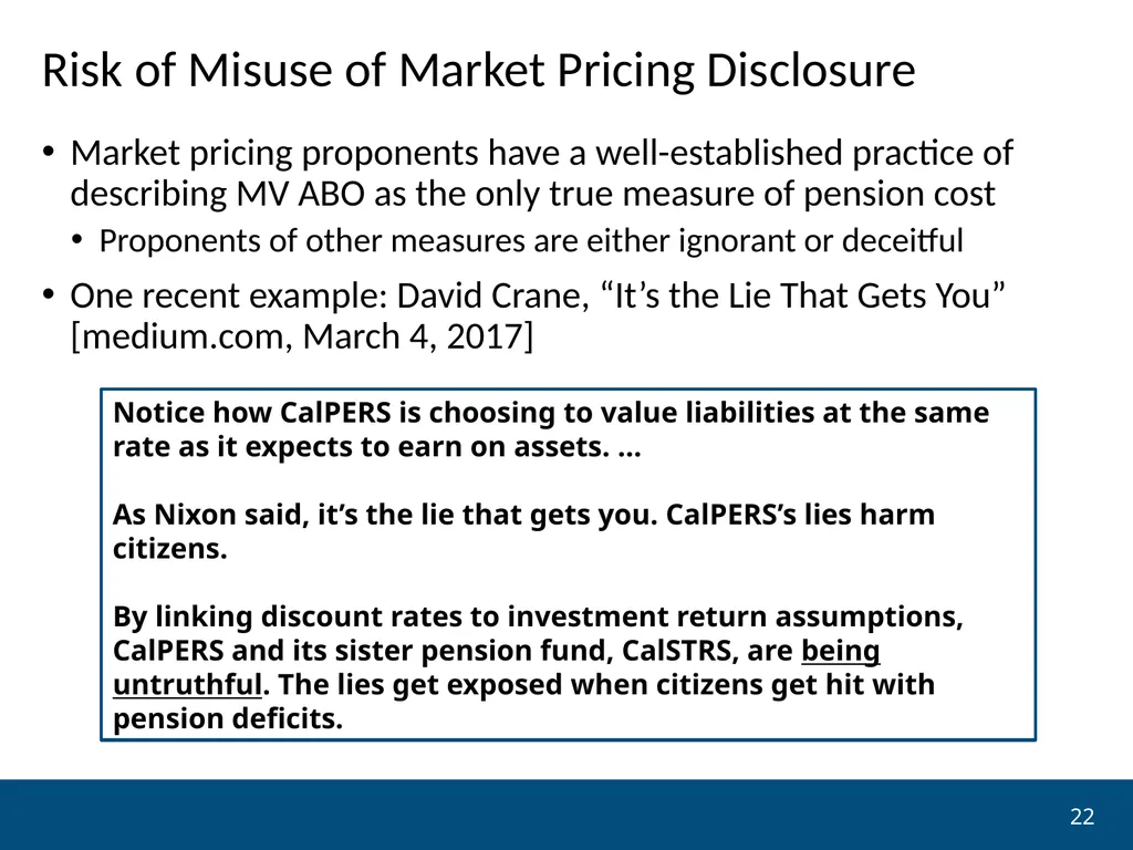 NCPERS presents Financial Economics and the - slide 22 of 30