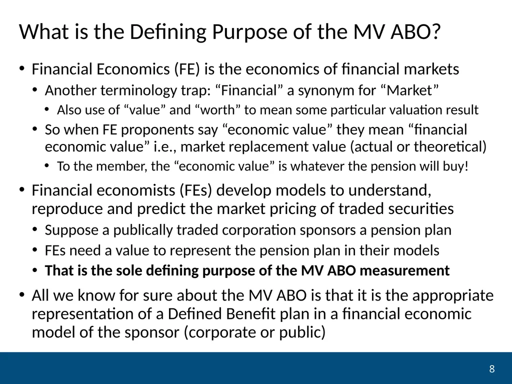 NCPERS presents Financial Economics and the - slide 8 of 30