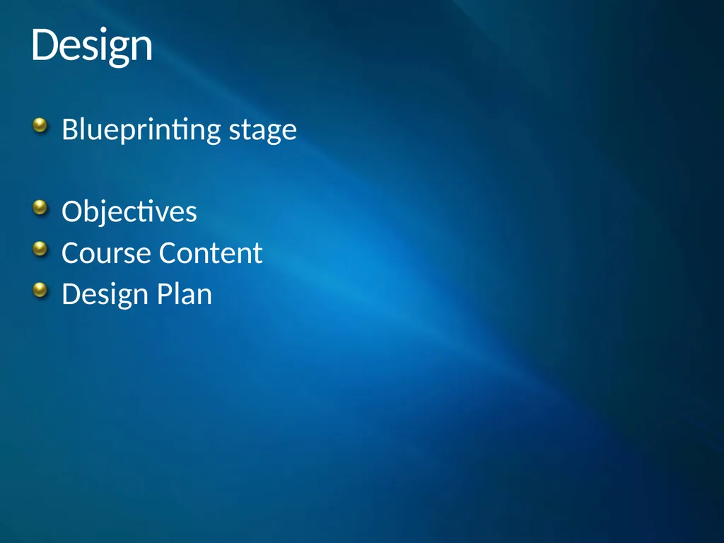 ADDIE Model Instructional System Development - slide 8 of 20