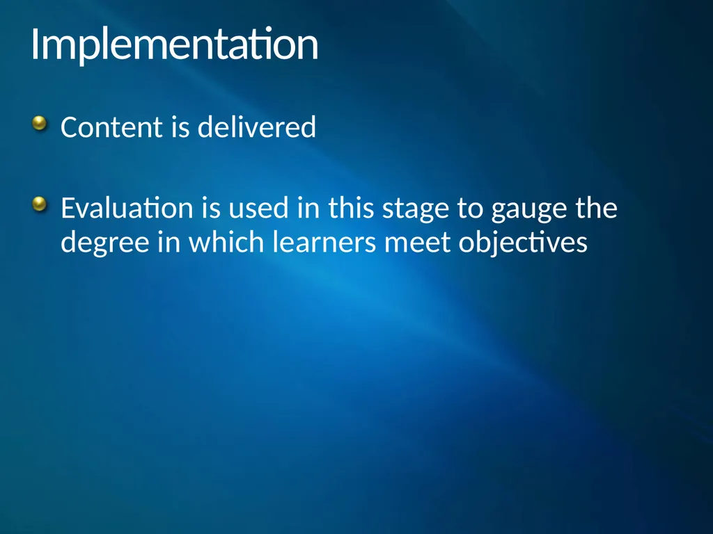 ADDIE Model Instructional System Development - slide 11 of 20