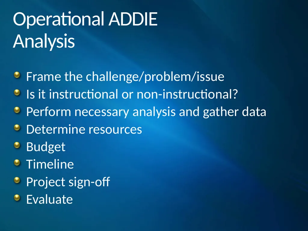 ADDIE Model Instructional System Development - slide 15 of 20