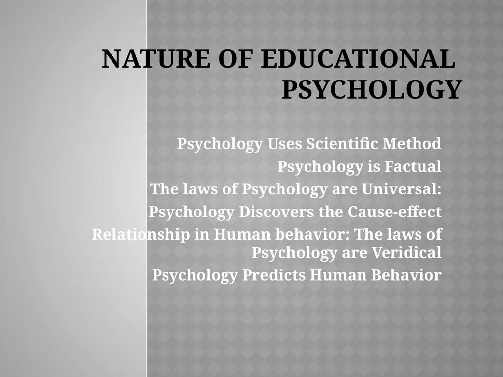 ADVANCED EDUCATIONAL PSYCHOLOGY DR. SANTHAKUMARI - slide 4 of 22