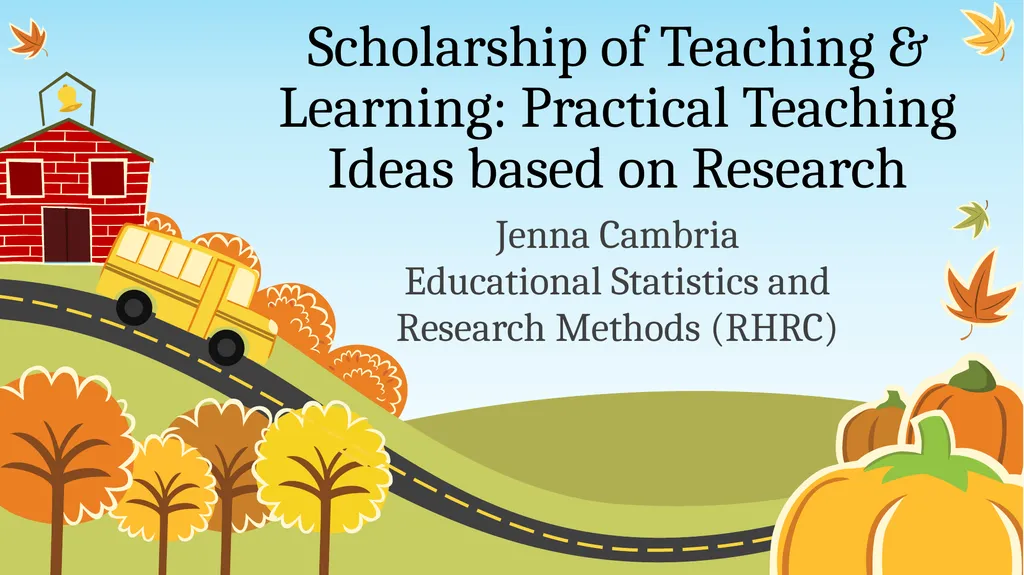 Scholarship of Teaching & Learning: Practical - slide 1 of 22