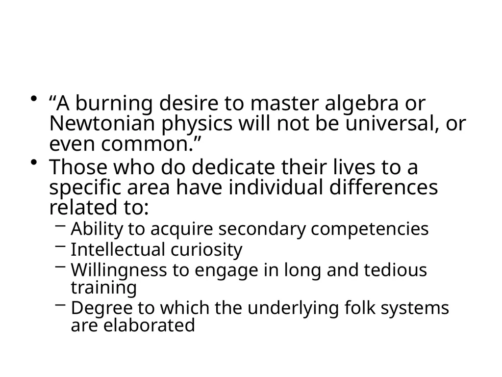 Evolutionary Educational Psychology A summary of - slide 11 of 16