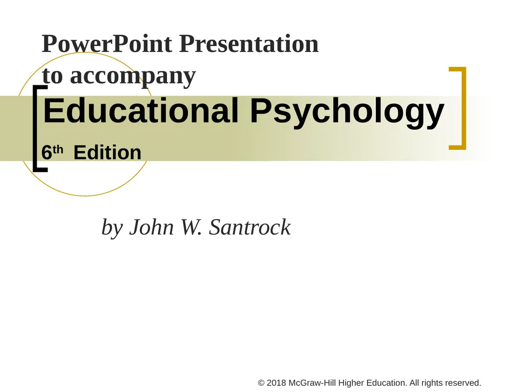 PowerPoint Presentation to accompany Educational