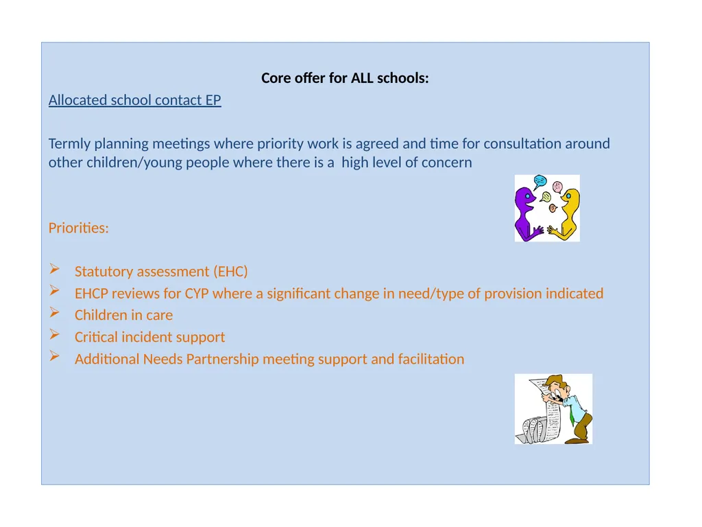 Educational Psychology Service offer Applying - slide 2 of 7