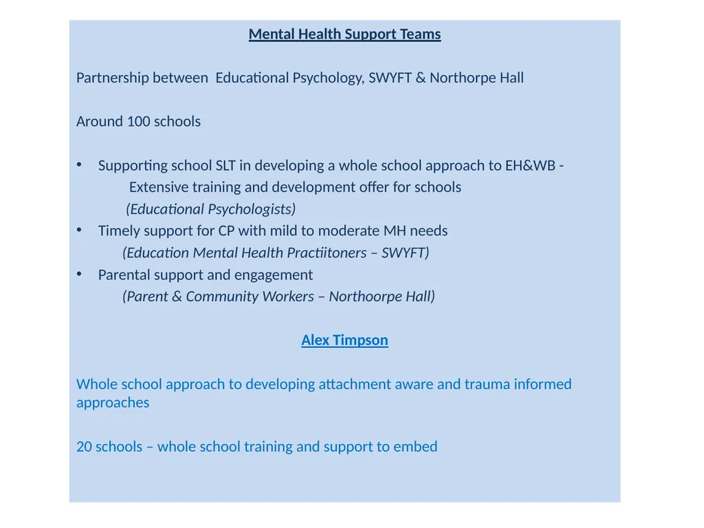 Educational Psychology Service offer Applying - slide 6 of 7