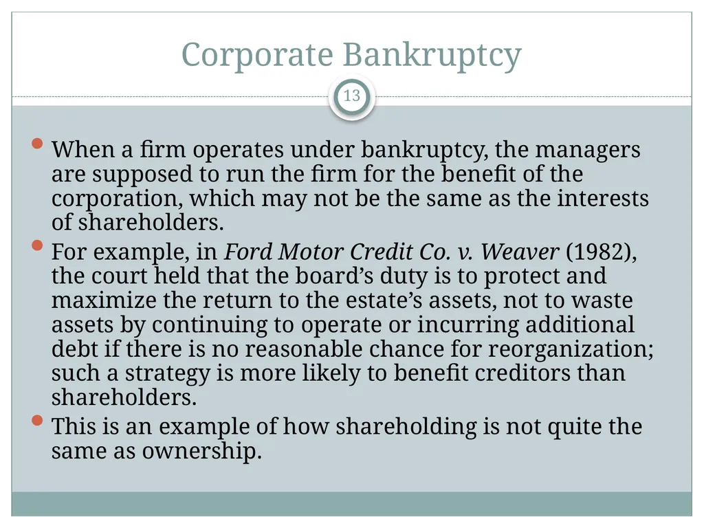 The Corporation and How it Functions P.V. - slide 13 of 48