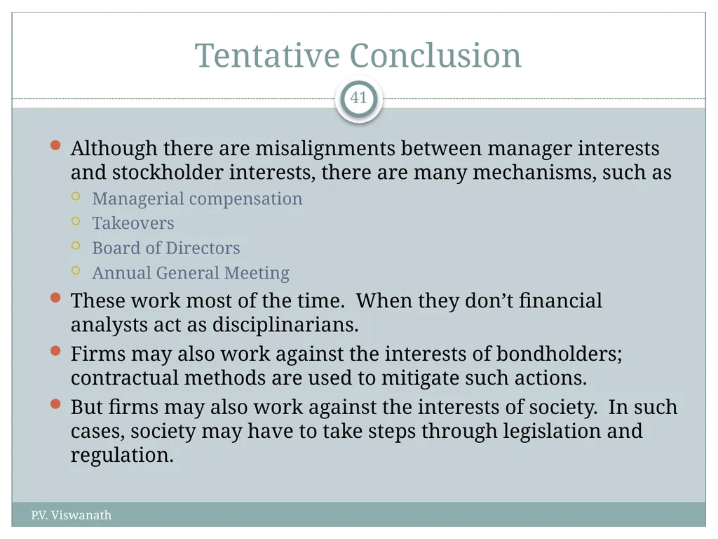 The Corporation and How it Functions P.V. - slide 41 of 48