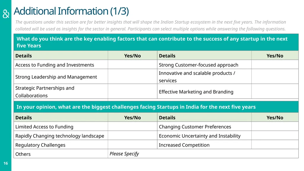 Startup 50: The Trailblazers Nomination Form LEAP - slide 16 of 20