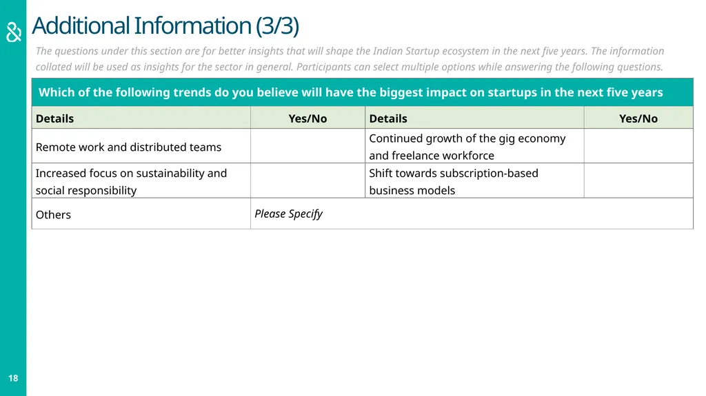 Startup 50: The Trailblazers Nomination Form LEAP - slide 18 of 20