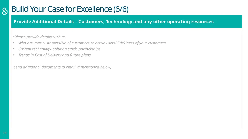 Startup 50: The Trailblazers Nomination Form LEAP - slide 14 of 20