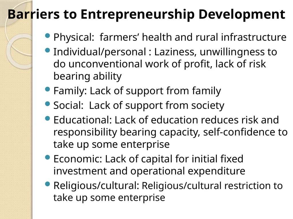 Concept of Entrepreneurship Development and - slide 13 of 13