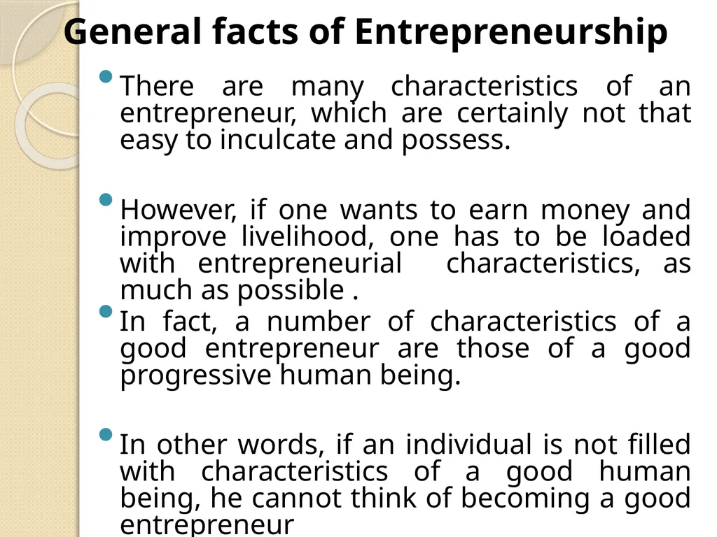 Concept of Entrepreneurship Development and - slide 4 of 13