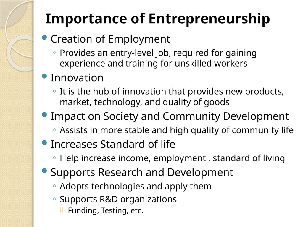 Concept of Entrepreneurship Development and - slide 12 of 13