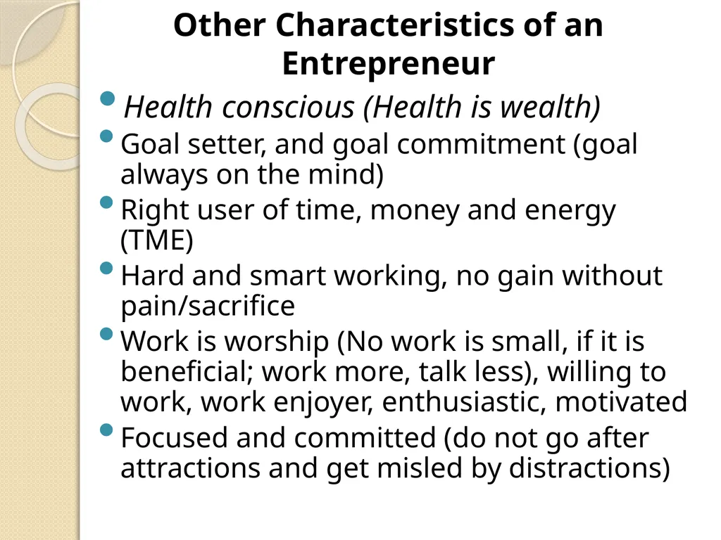 Concept of Entrepreneurship Development and - slide 8 of 13