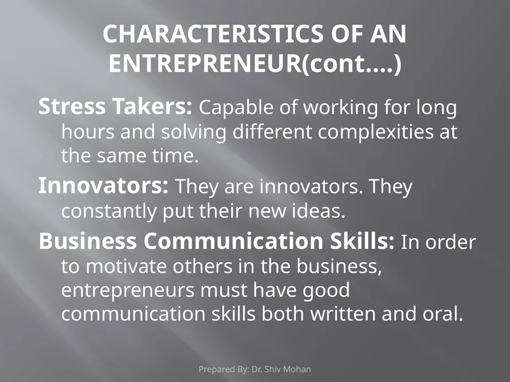 ENTREPRENEUR The word ‘entrepreneur’ is derived - slide 7 of 8