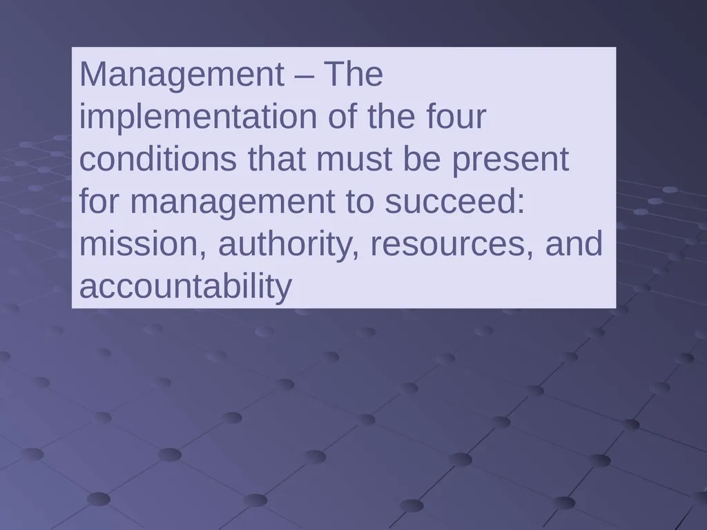 Introduction to Management Topics What is - slide 3 of 78
