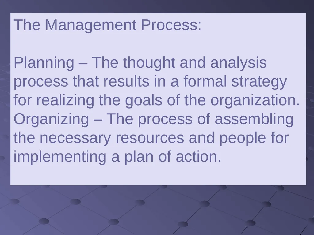 Introduction to Management Topics What is - slide 8 of 78