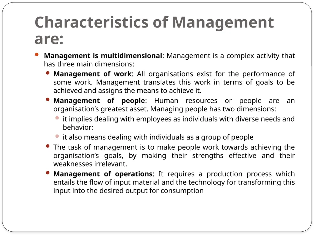 Concept of Management Concept of Management A - slide 5 of 6
