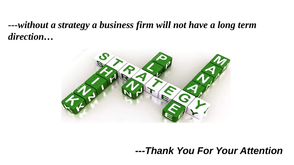 Presentation on Strategic Management for MBA-III - slide 16 of 16
