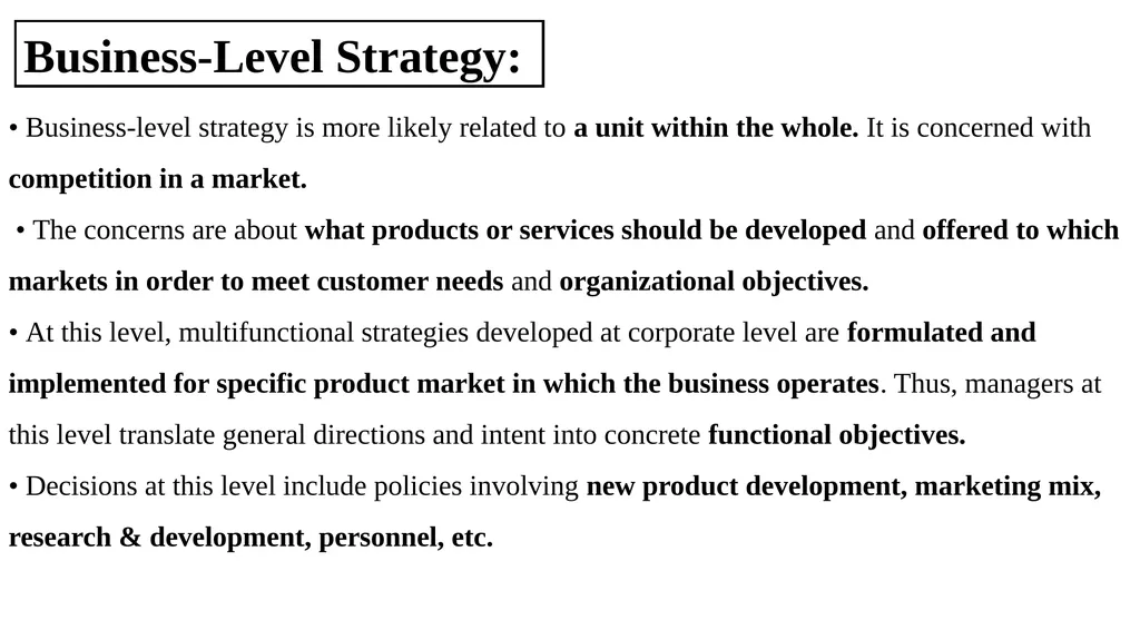 Presentation on Strategic Management for MBA-III - slide 8 of 16