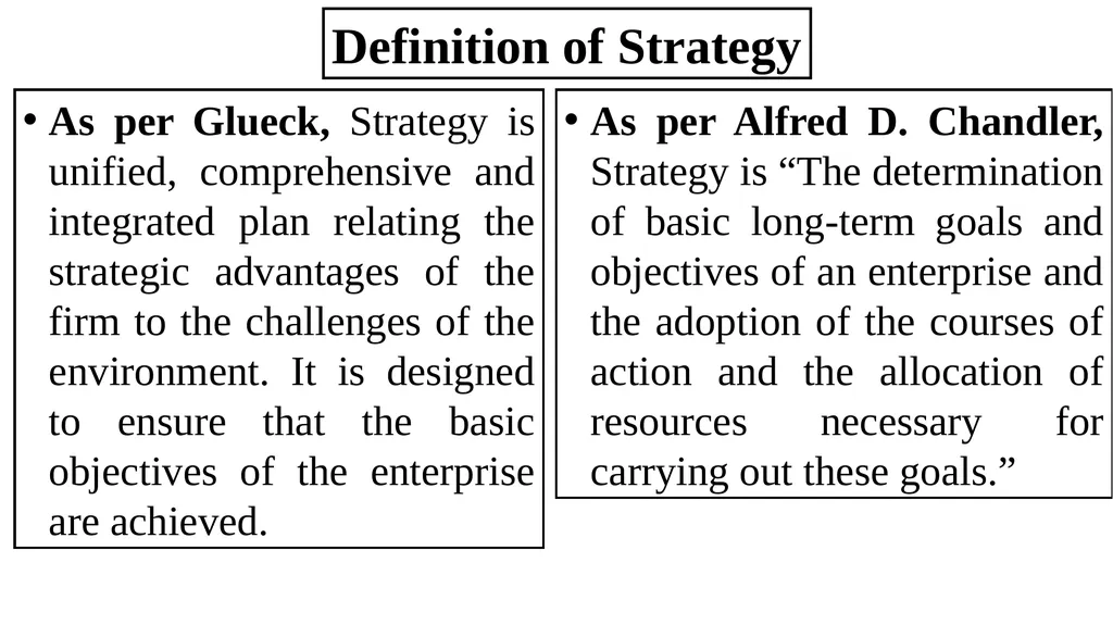 Presentation on Strategic Management for MBA-III - slide 4 of 16