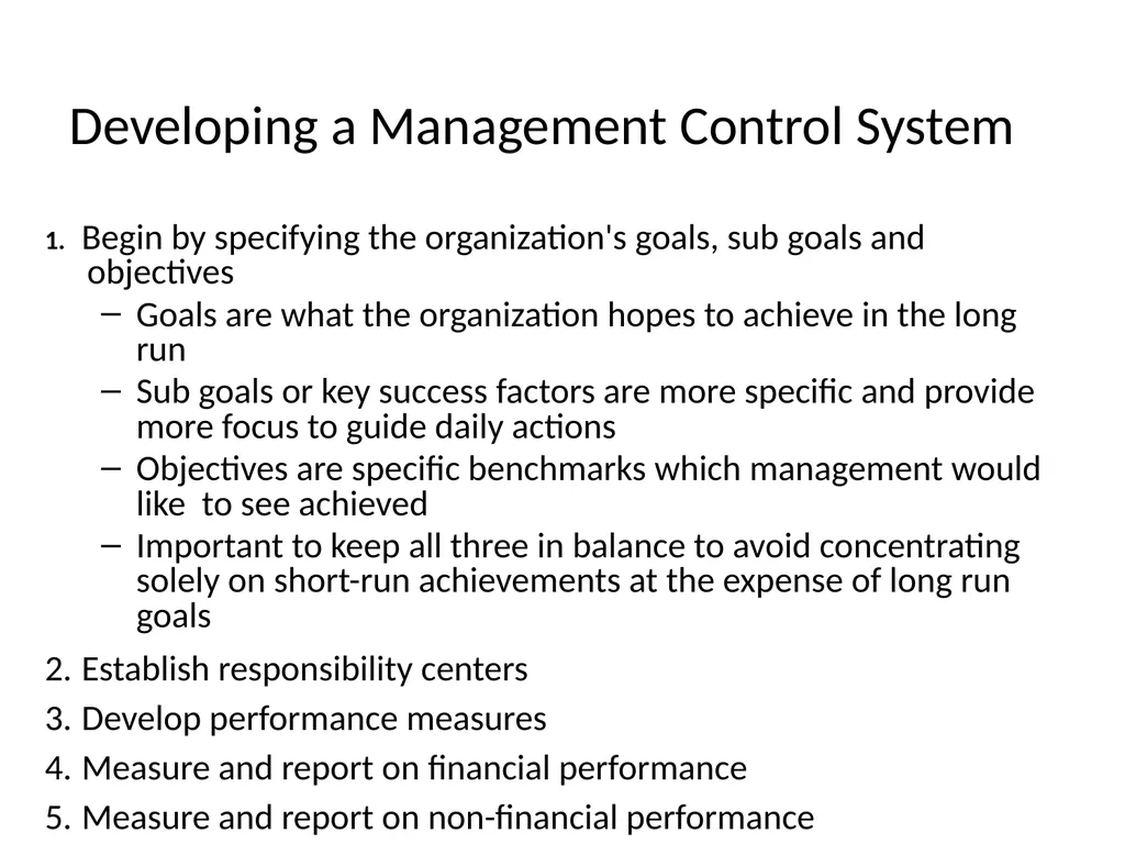 Strategy Implementation and Management control - slide 12 of 16