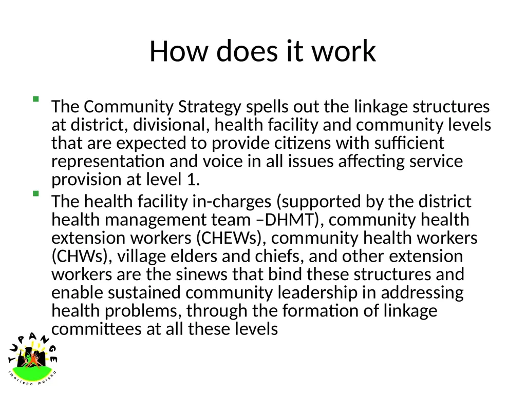 Community Strategy – The Kenya Essential Package - slide 4 of 10
