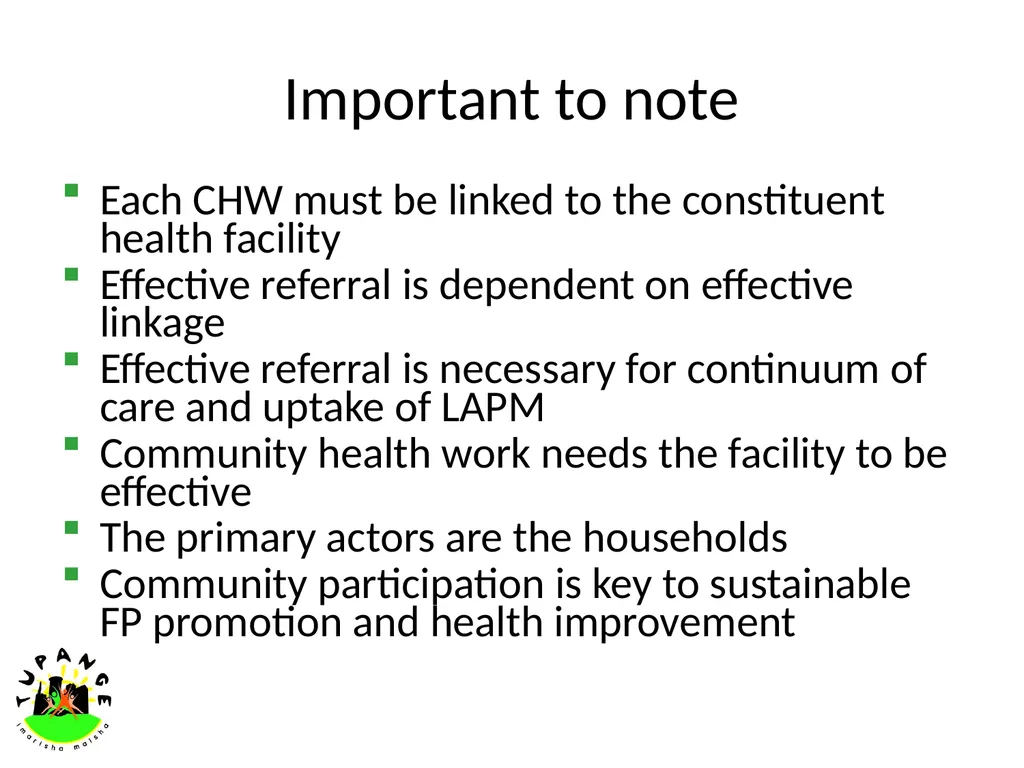 Community Strategy – The Kenya Essential Package - slide 10 of 10